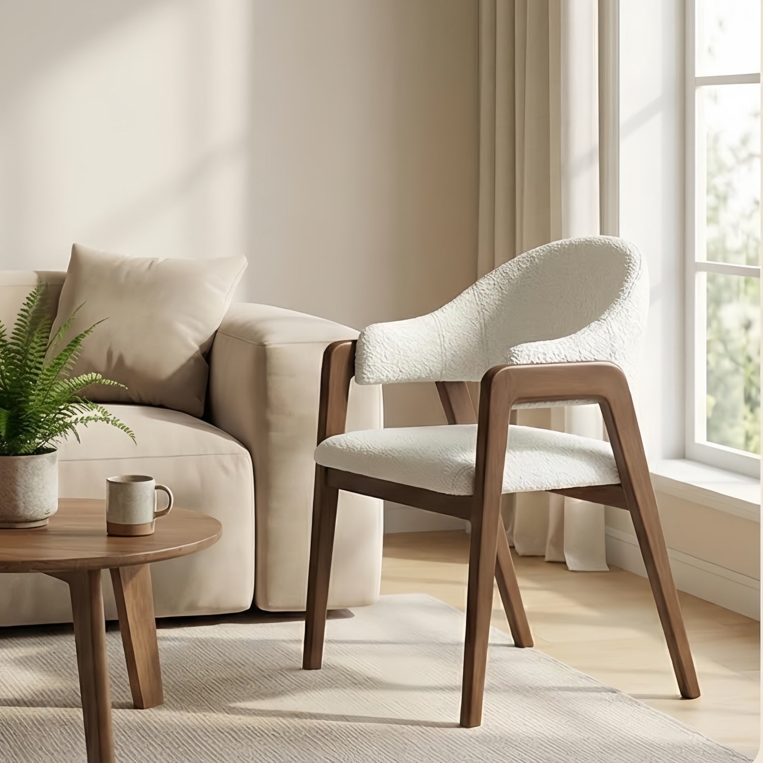 AAF Sherpa Chair Cream Golden Combo UAE