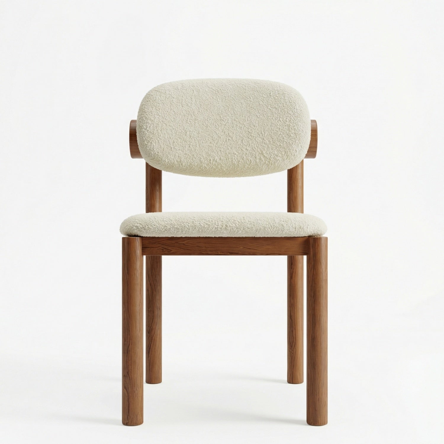 AAF Wood Sherpa Chair Cream Lifestyle UAE