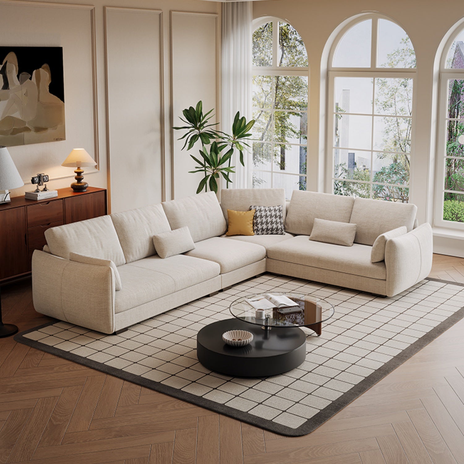 AAF Furniture Luxury Cloud Sofa Set for Living Room Dubai, Abu Dhabi UAE D4