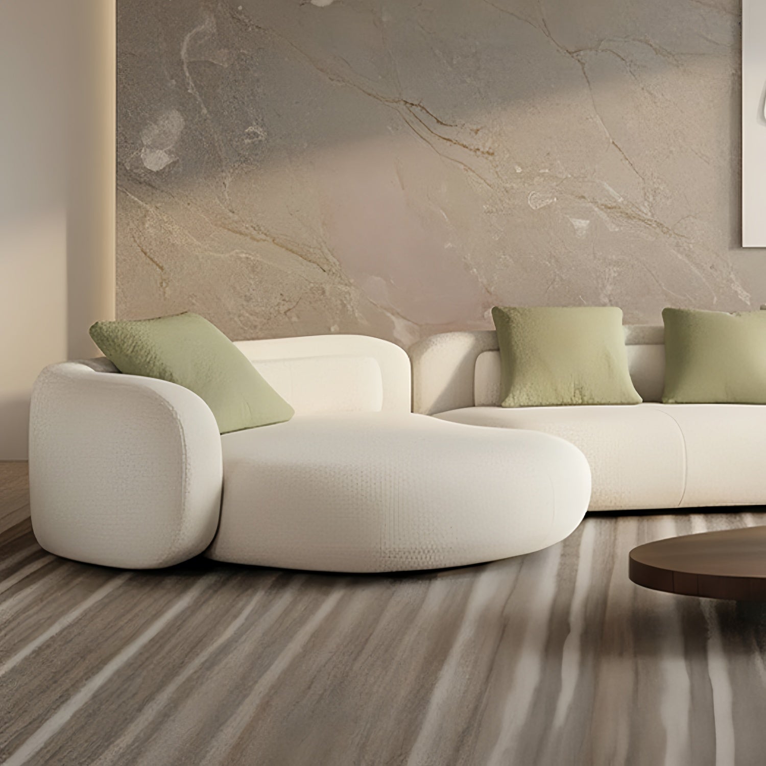 Arc Sofa Set Beige 2-5 Seater L-Shape Corner Sofa Dubai UAE