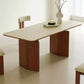 AAF FURNITURE Dining Room Dining Table Withour Chair Wooden Legs Marble Countertops