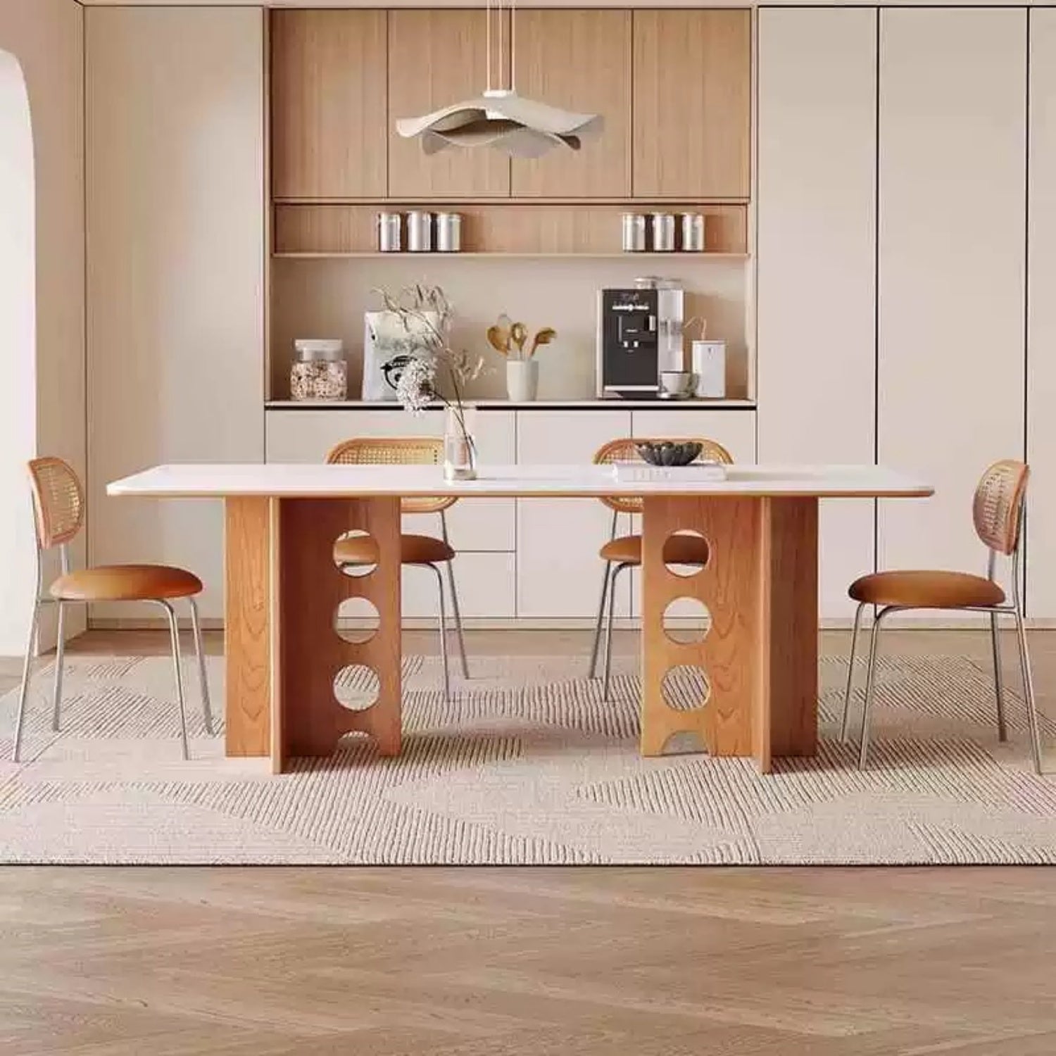 AAF FURNITURE Elegant Dining Table for Modern Dining Room Without Chairs