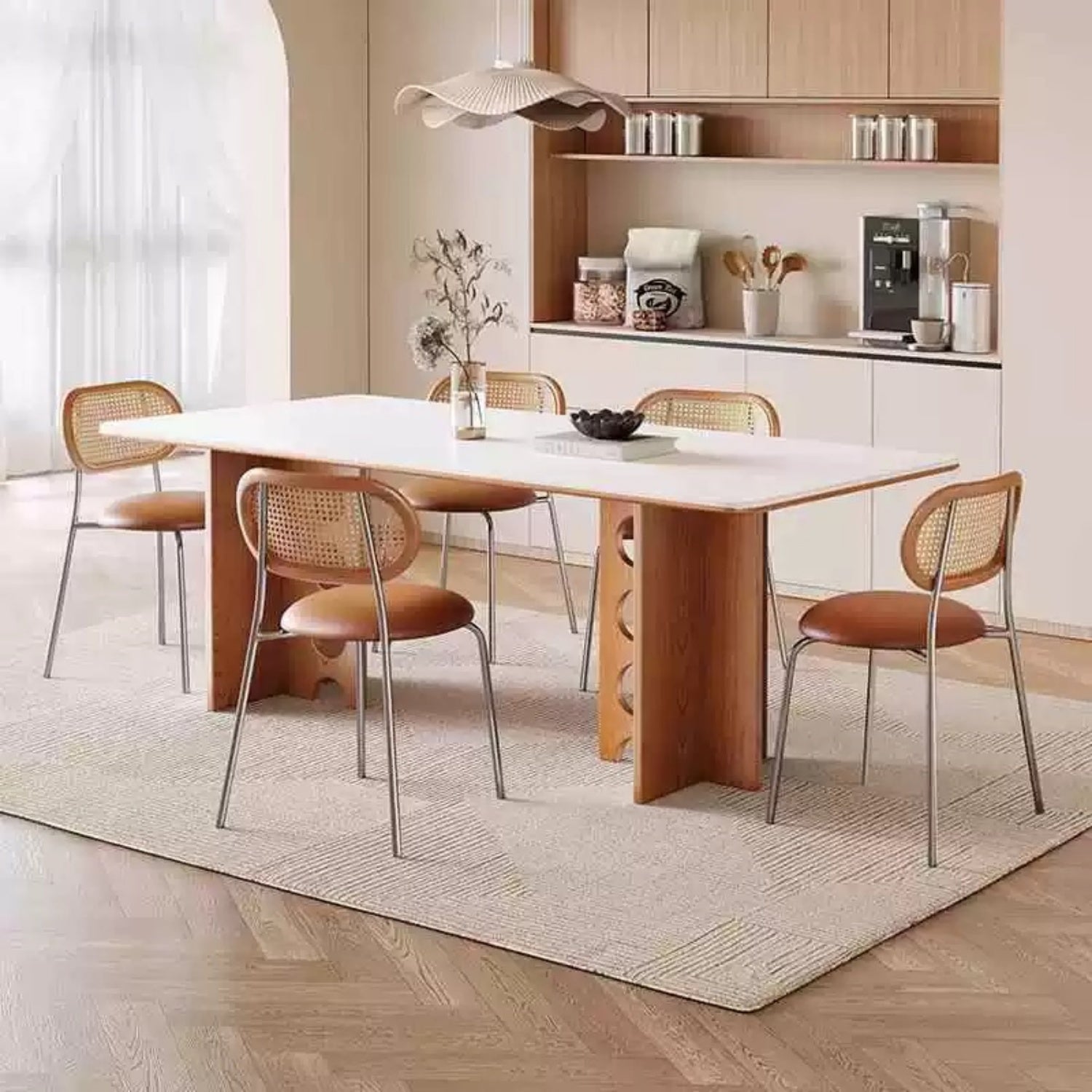 AAF FURNITURE Elegant Dining Table for Modern Dining Room Without Chairs