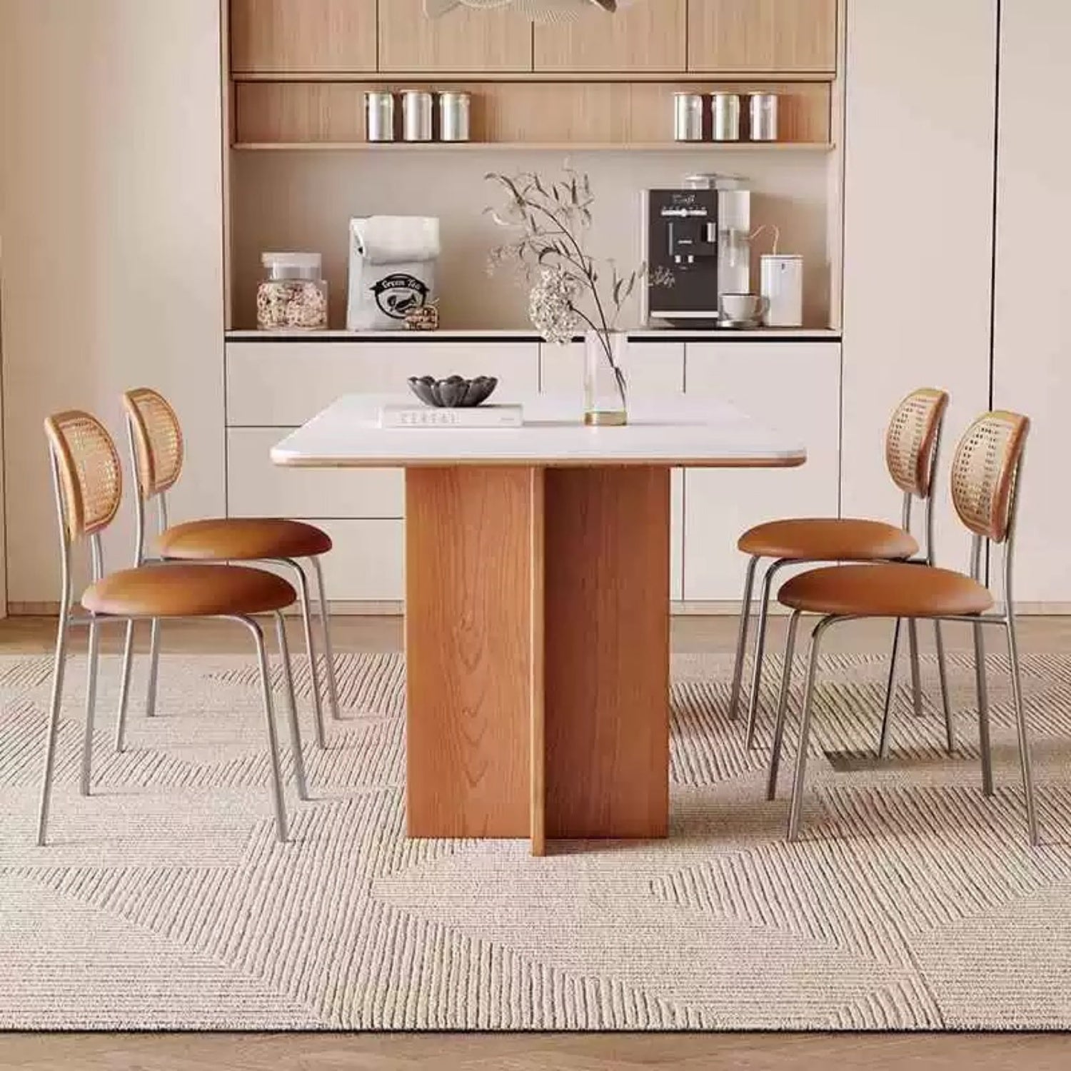 AAF FURNITURE Elegant Dining Table for Modern Dining Room Without Chairs