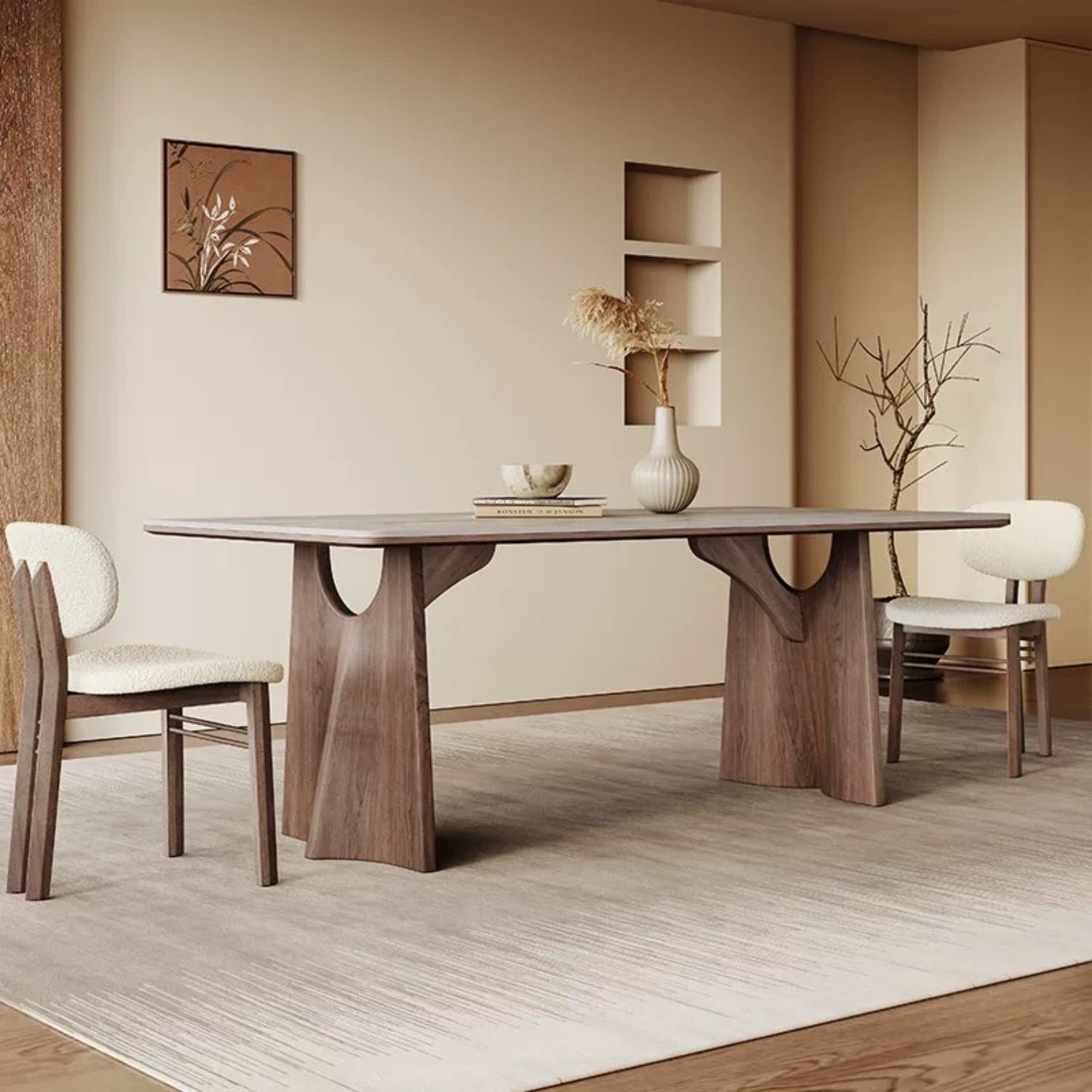 AAF FURNITURE Elegant Dining Table for Modern Dining Room Without Chairs