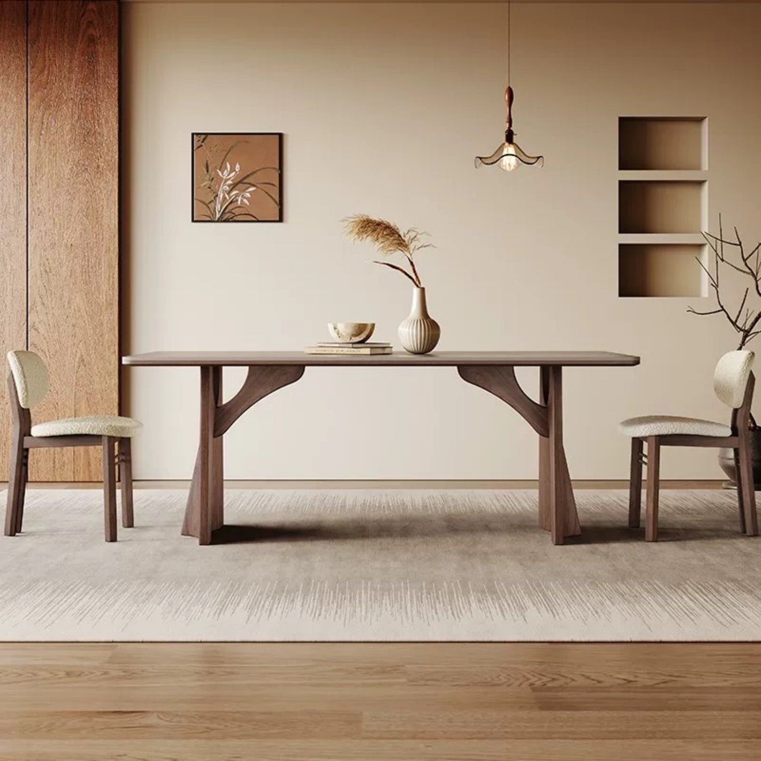 AAF FURNITURE Elegant Dining Table for Modern Dining Room Without Chairs