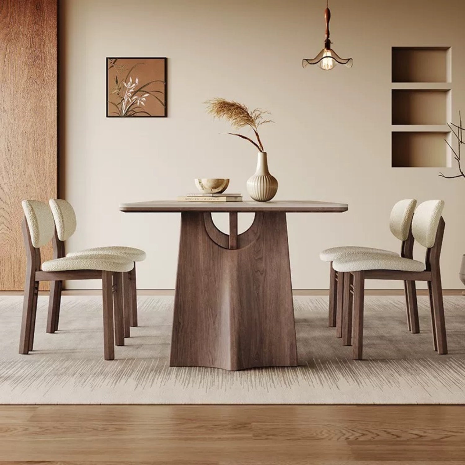 AAF FURNITURE Elegant Dining Table for Modern Dining Room Without Chairs