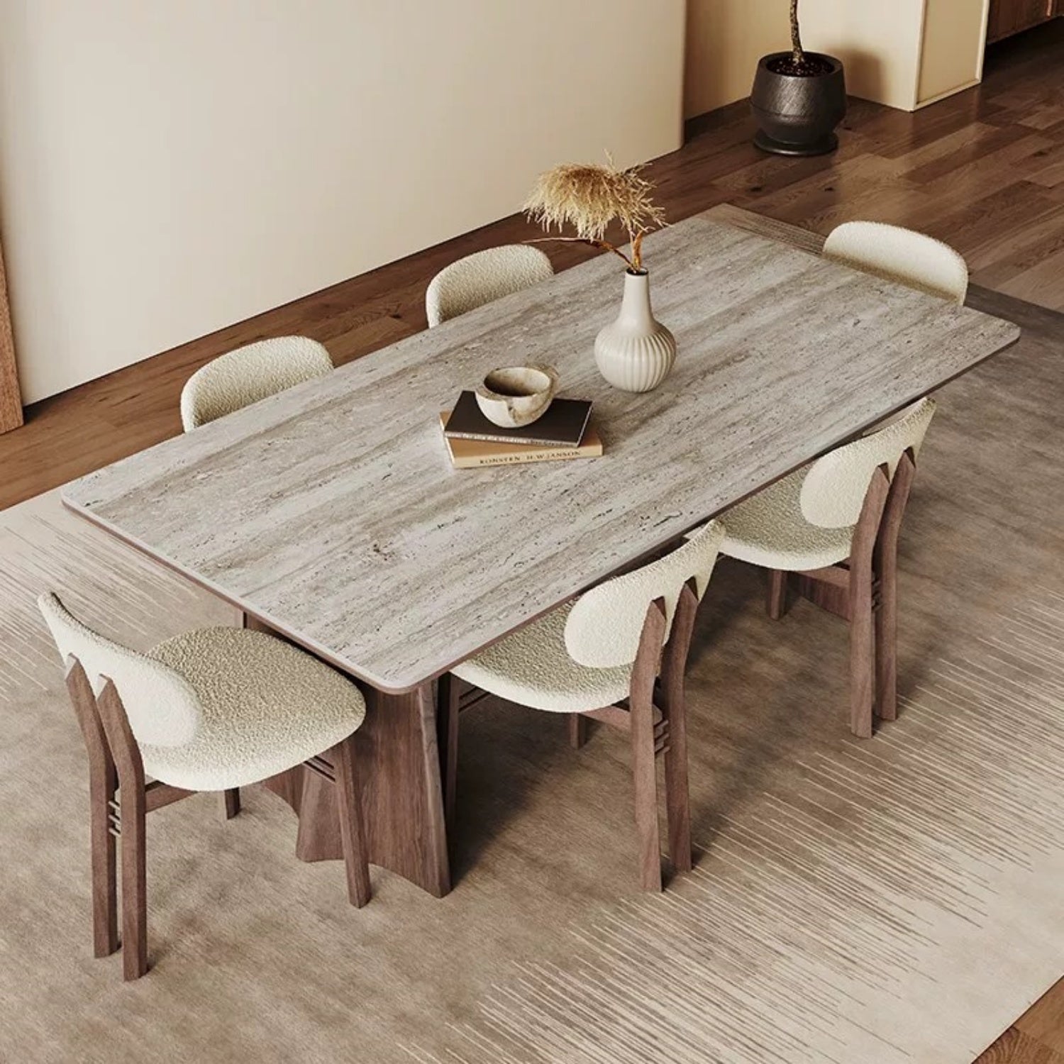 AAF FURNITURE Elegant Dining Table for Modern Dining Room Without Chairs