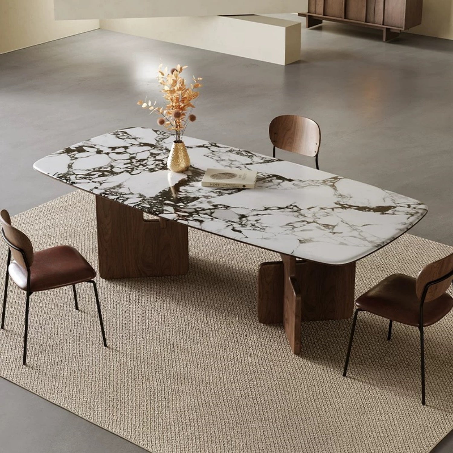 AAF FURNITURE Elegant Dining Table for Modern Dining Room Without Chairs
