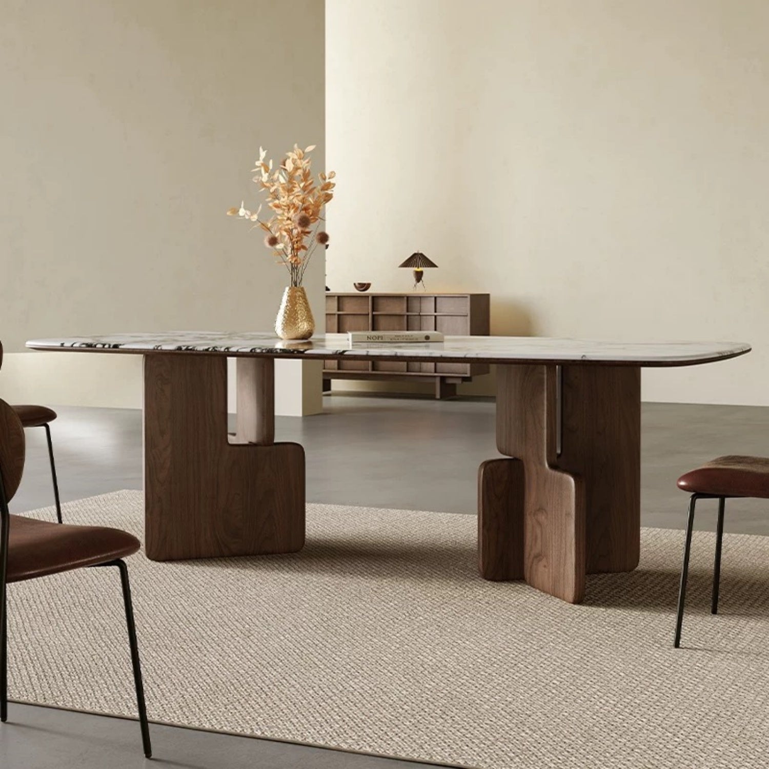 AAF FURNITURE Elegant Dining Table for Modern Dining Room Without Chairs