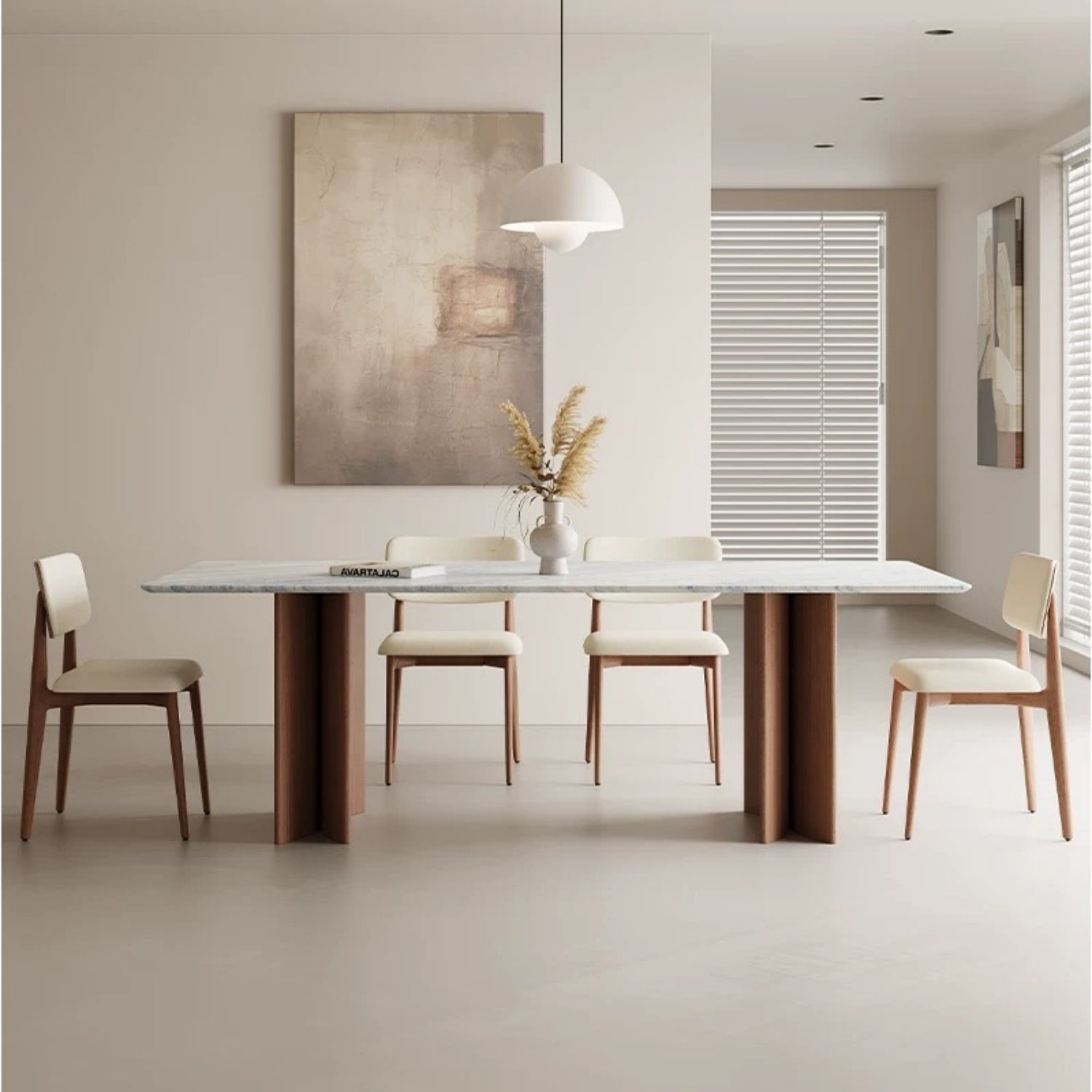 AAF FURNITURE Elegant Dining Table for Modern Dining Room Without Chairs