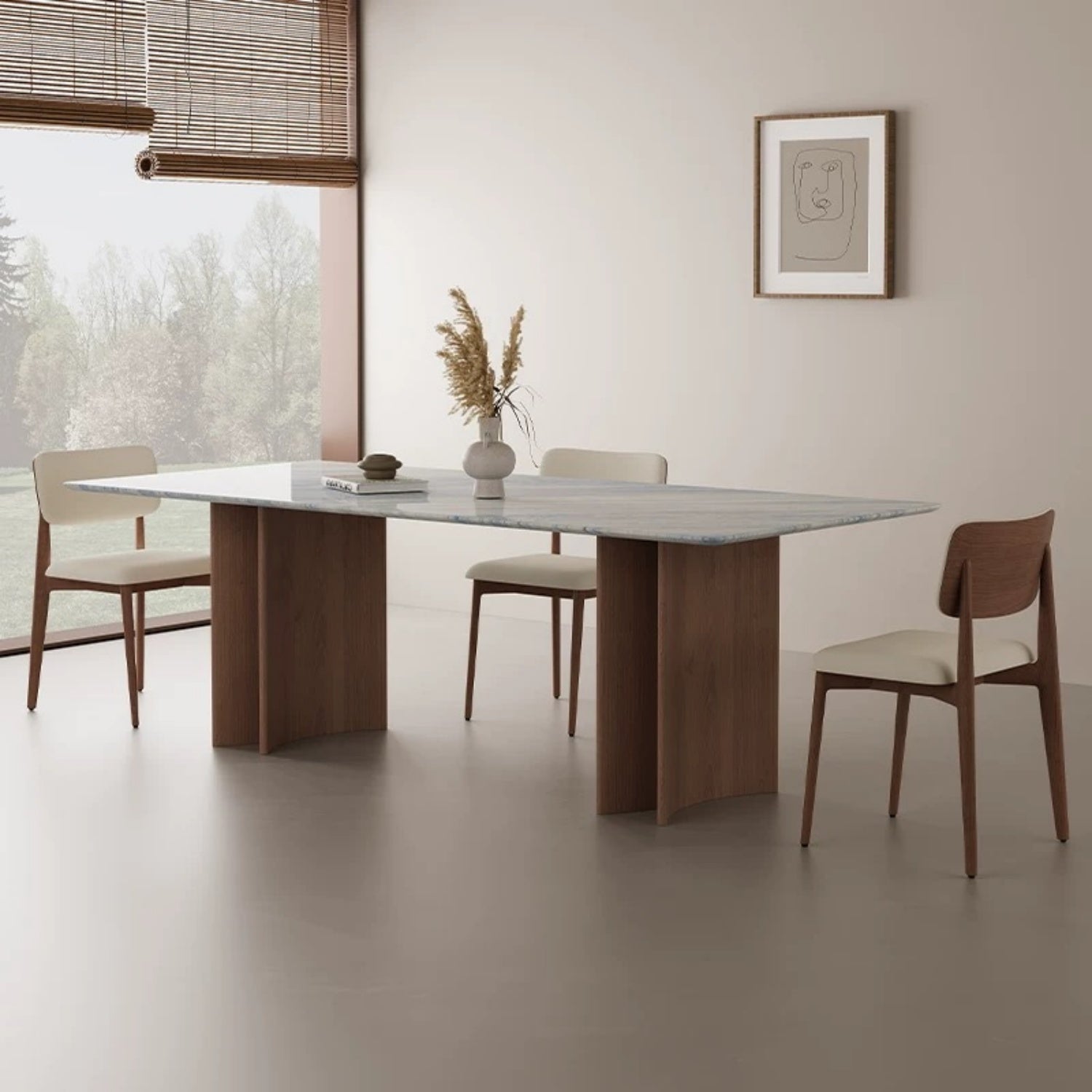 AAF FURNITURE Elegant Dining Table for Modern Dining Room Without Chairs