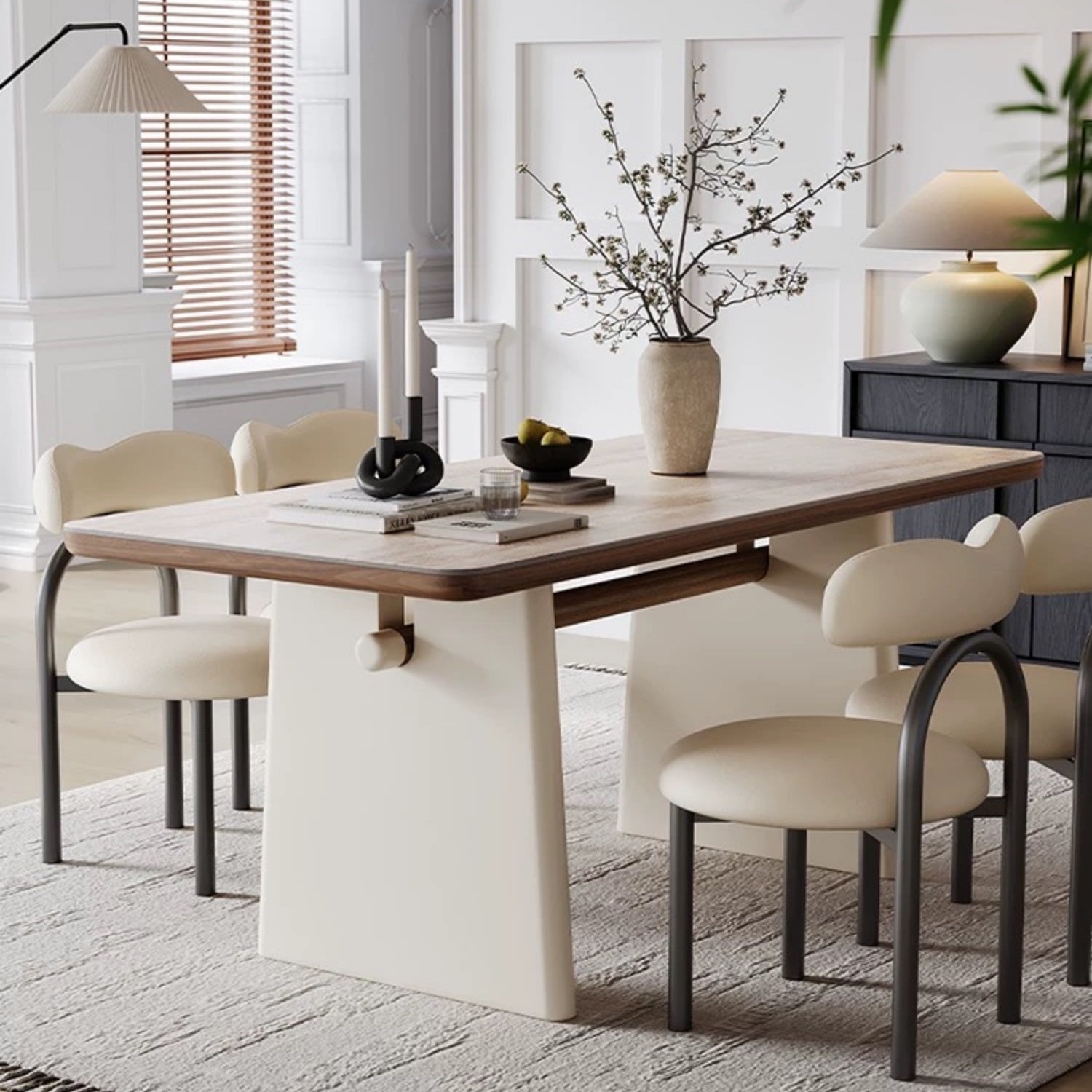 AAF FURNITURE Elegant Dining Table for Modern Dining Room Without Chairs