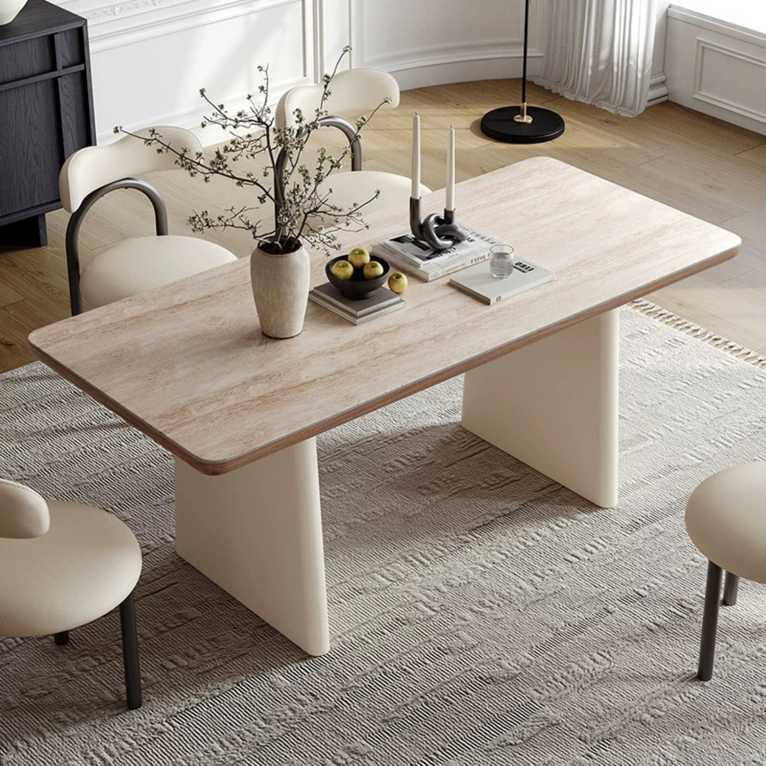 AAF FURNITURE Elegant Dining Table for Modern Dining Room Without Chairs