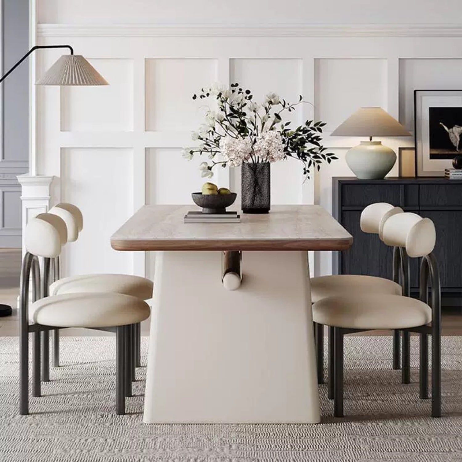 AAF FURNITURE Elegant Dining Table for Modern Dining Room Without Chairs