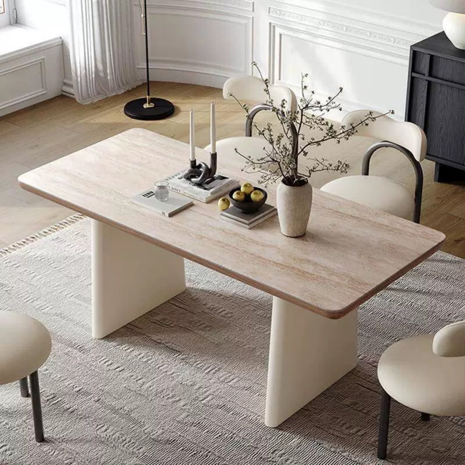 AAF FURNITURE Elegant Dining Table for Modern Dining Room Without Chairs