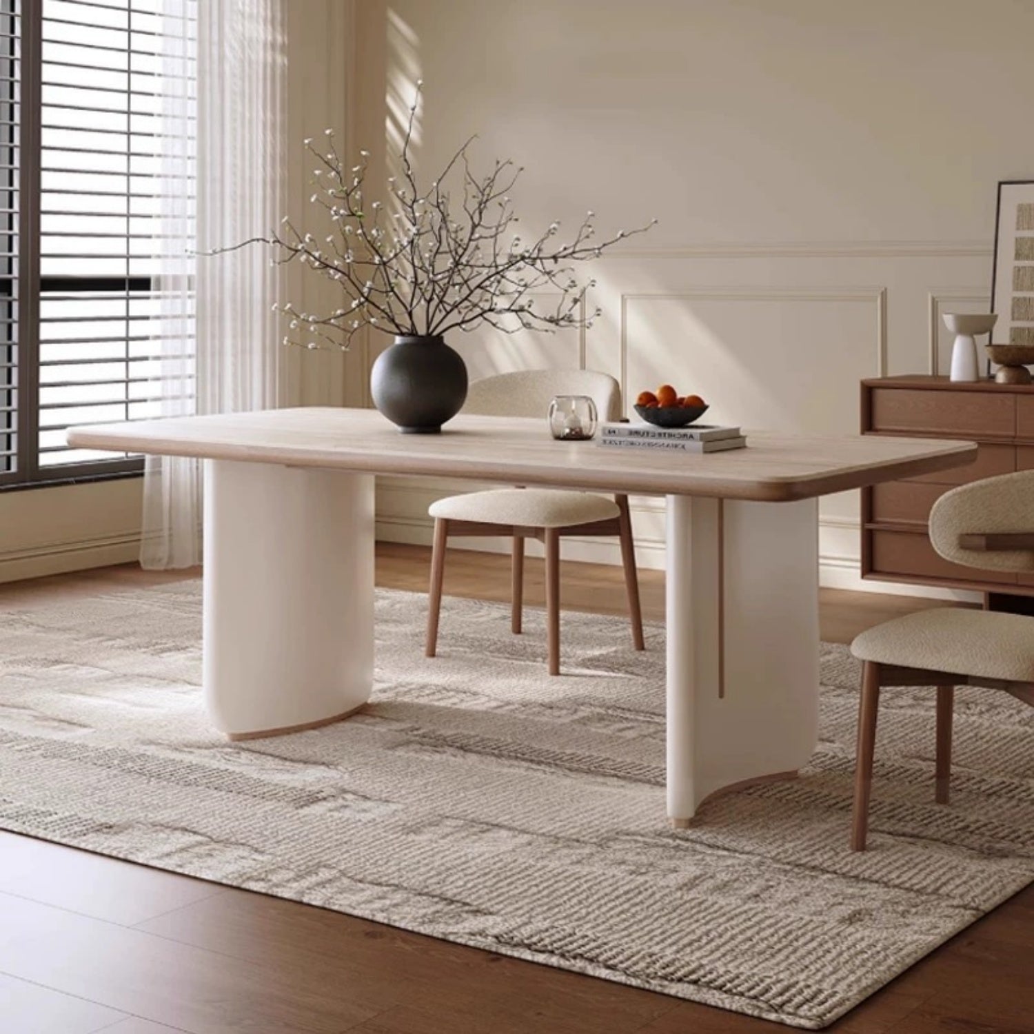 AAF FURNITURE Elegant Dining Table for Modern Dining Room Without Chairs
