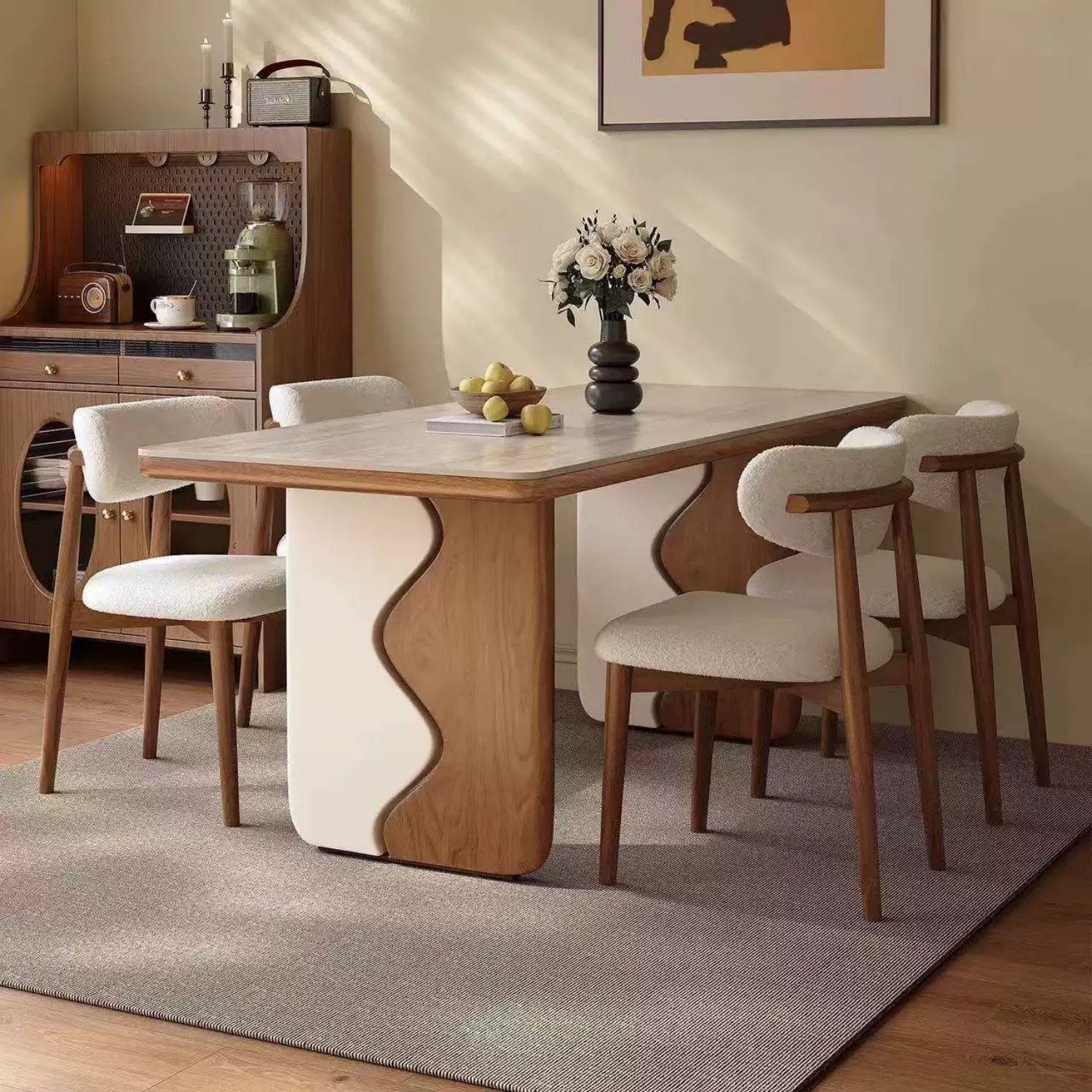 AAF FURNITURE Elegant Dining Table for Modern Dining Room Without Chairs