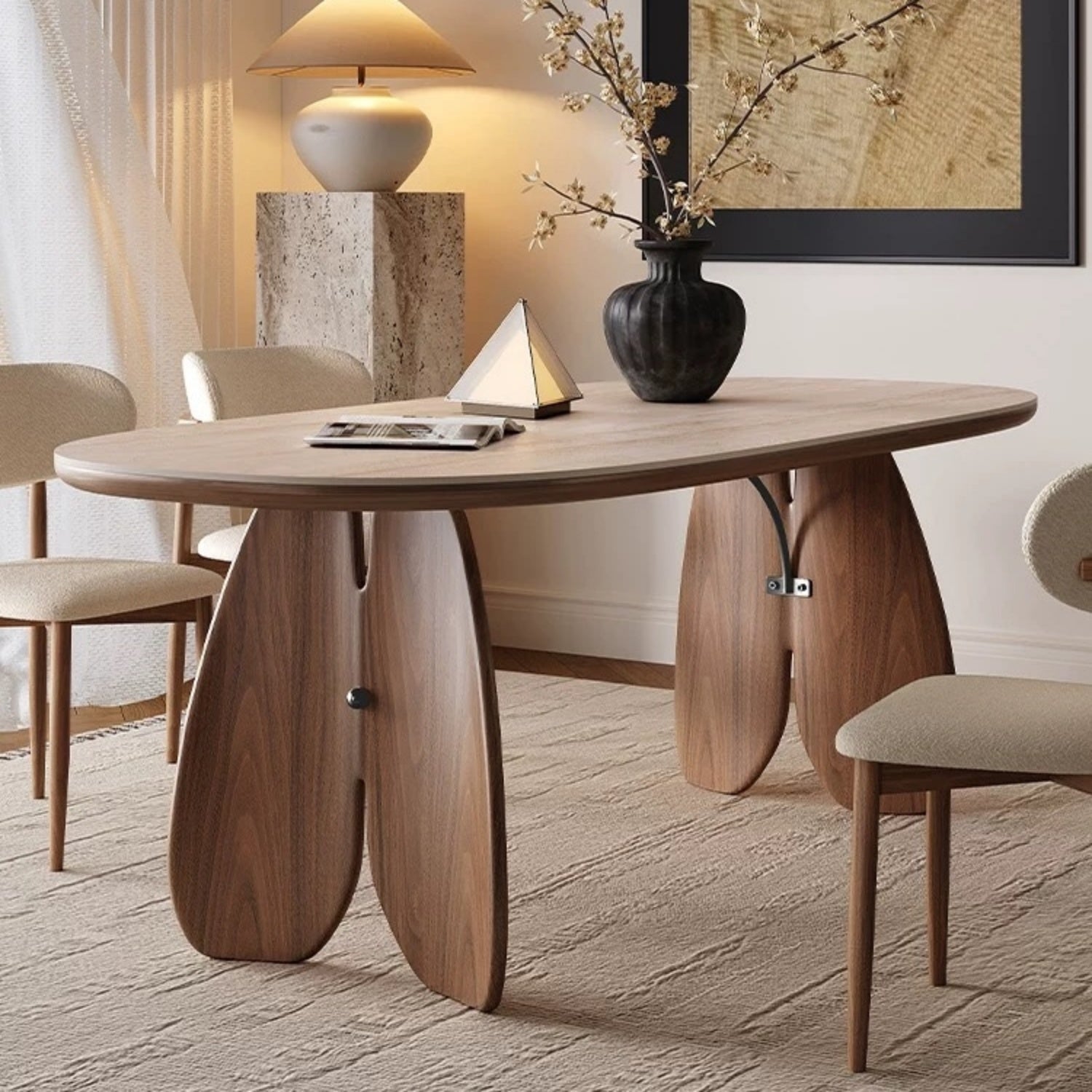 AAF FURNITURE Elegant Dining Table for Modern Dining Room Without Chairs