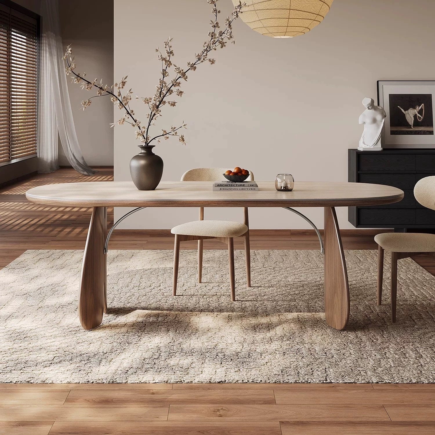 AAF FURNITURE Elegant Dining Table for Modern Dining Room Without Chairs