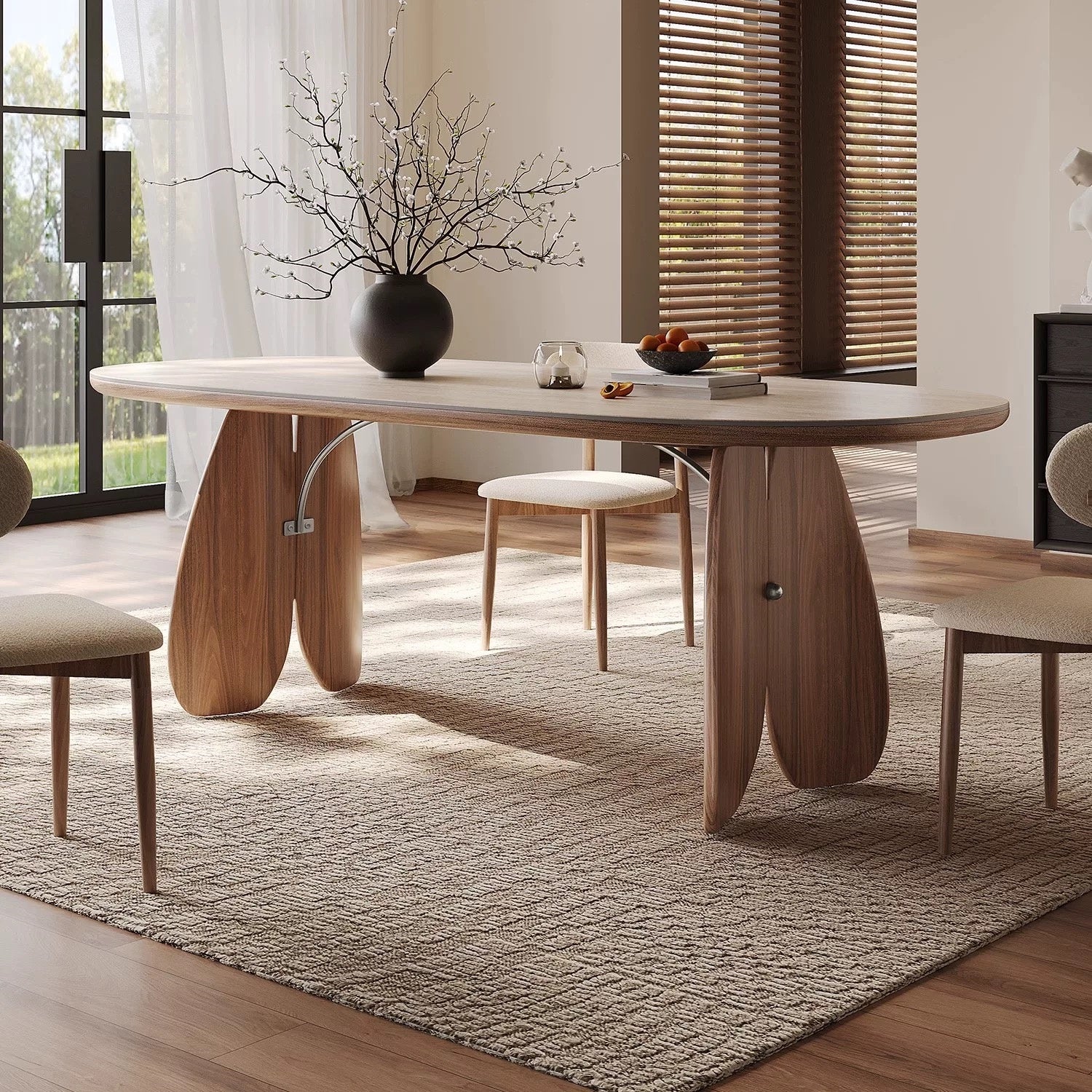 AAF FURNITURE Elegant Dining Table for Modern Dining Room Without Chairs