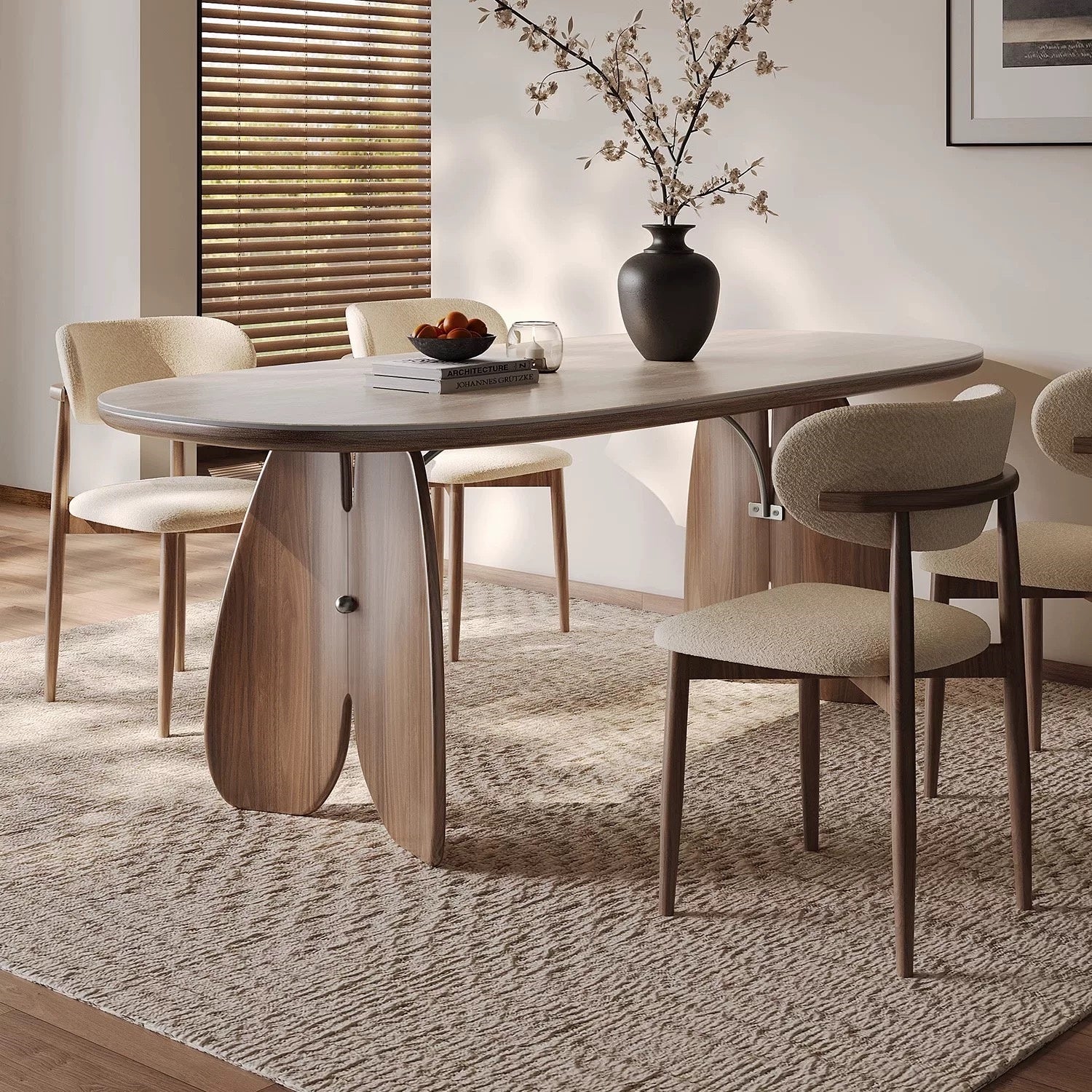 AAF FURNITURE Elegant Dining Table for Modern Dining Room Without Chairs
