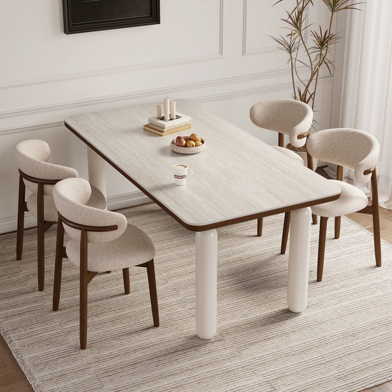 AAF FURNITURE Elegant Dining Table for Modern Dining Room Without Chairs