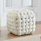 AAF Furniture Plush Rubik's Cube Accent Stool for Living Room