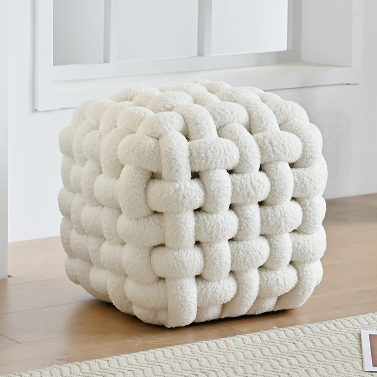 AAF Furniture Plush Rubik's Cube Accent Stool for Living Room