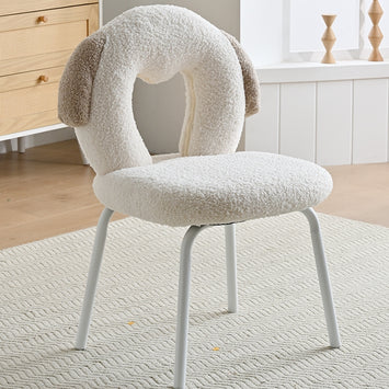 AAF Furniture Chair: Plush White Dog Shaped Accent Armchair for Living Room in Dubai showroom