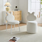 AAF Furniture Plush White Rabbit Shaped Accent Armchair for Living Room