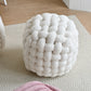 AAF Furniture Plush Round Woven  Accent Stool for Living Room