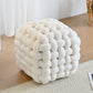 AAF Furniture Plush Rubik's Cube Accent Stool for Living Room