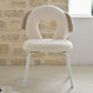 AAF Furniture Plush White Dog Shaped Accent Armchair for Living Room