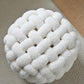 AAF Furniture Plush Round Woven  Accent Stool for Living Room