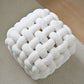 AAF Furniture Plush Rubik's Cube Accent Stool for Living Room