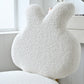 AAF Furniture Plush White Rabbit Shaped Accent Armchair for Living Room