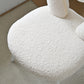 AAF Furniture Plush White Dog Shaped Accent Armchair for Living Room