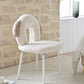 AAF Furniture Plush White Dog Shaped Accent Armchair for Living Room
