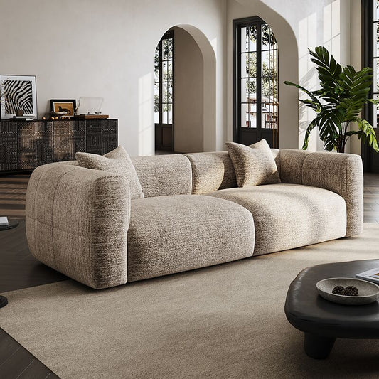 AAF FURNITURE Light Luxury Fabric Cloud Shaped Sofa set for Livingroom