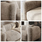 AAF FURNITURE Light Luxury Fabric Cloud Shaped Sofa set for Livingroom