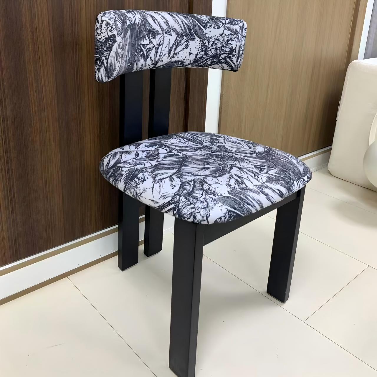 AAF Furniture Black White Pattern Dining Chair Cloud Design - Modern Multi-Use UAE