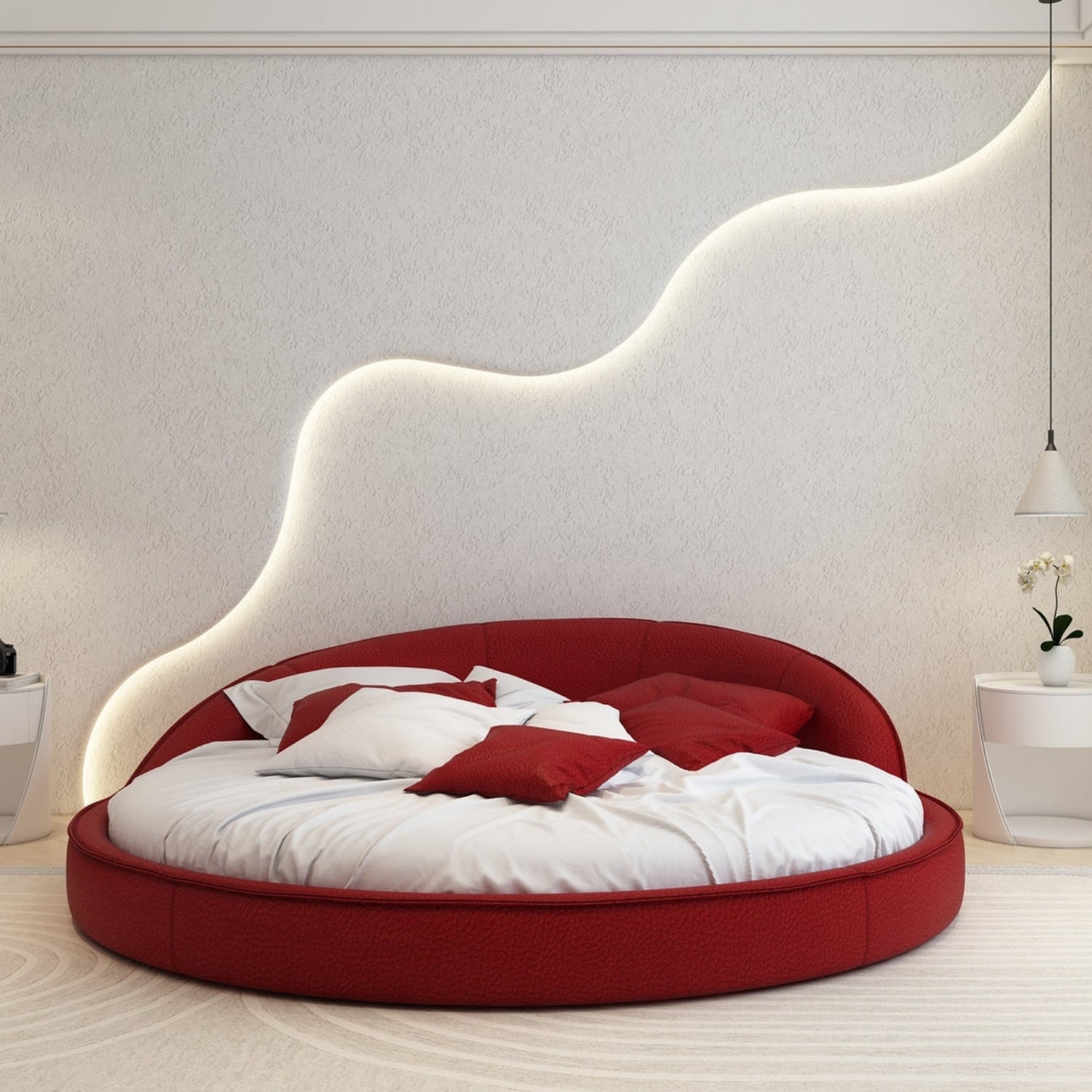 AAF Furniture Bed Frame Modern Velvet King Queen Size for bedroom Without Mattress
