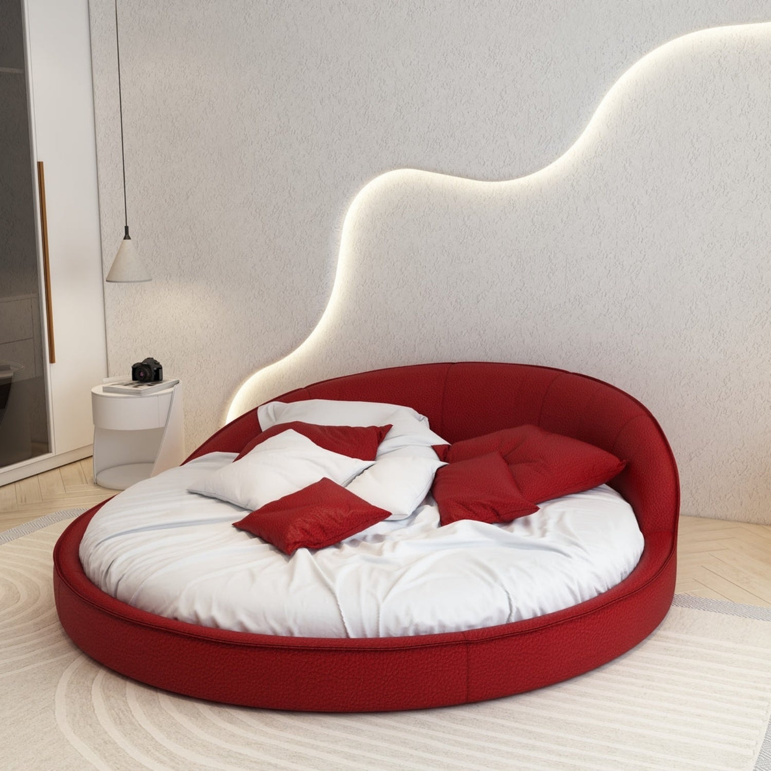 AAF Furniture Bed Frame Modern Velvet King Queen Size for bedroom Without Mattress
