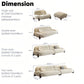 AAF Furniture Light Luxury Fabric Cloud Shaped Sofa set for Livingroom