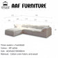 AAF Furniture Light Luxury Linen Cotton  Fabric Cloud Shaped Sofa set for Livingroom