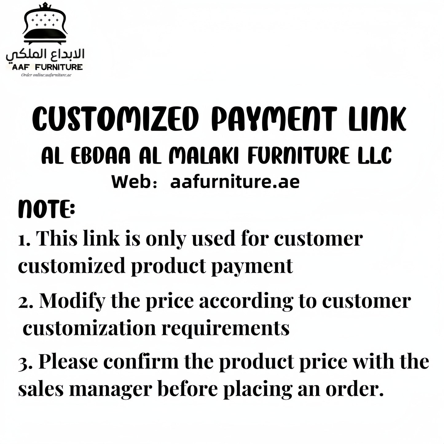 CUSTOMIZED PAYMENT LINK