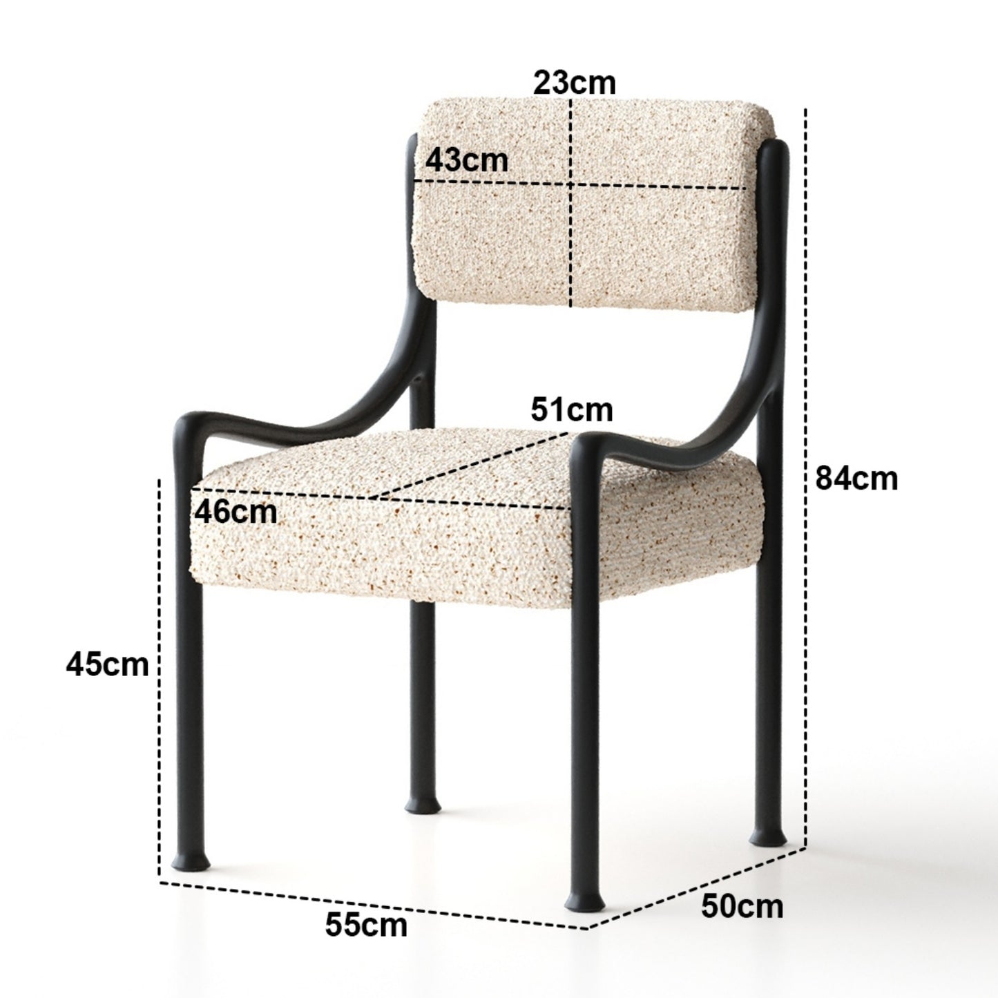 AAF Furniture Luxury Serenity Dining Chair Armchair for Living Room Dining Room