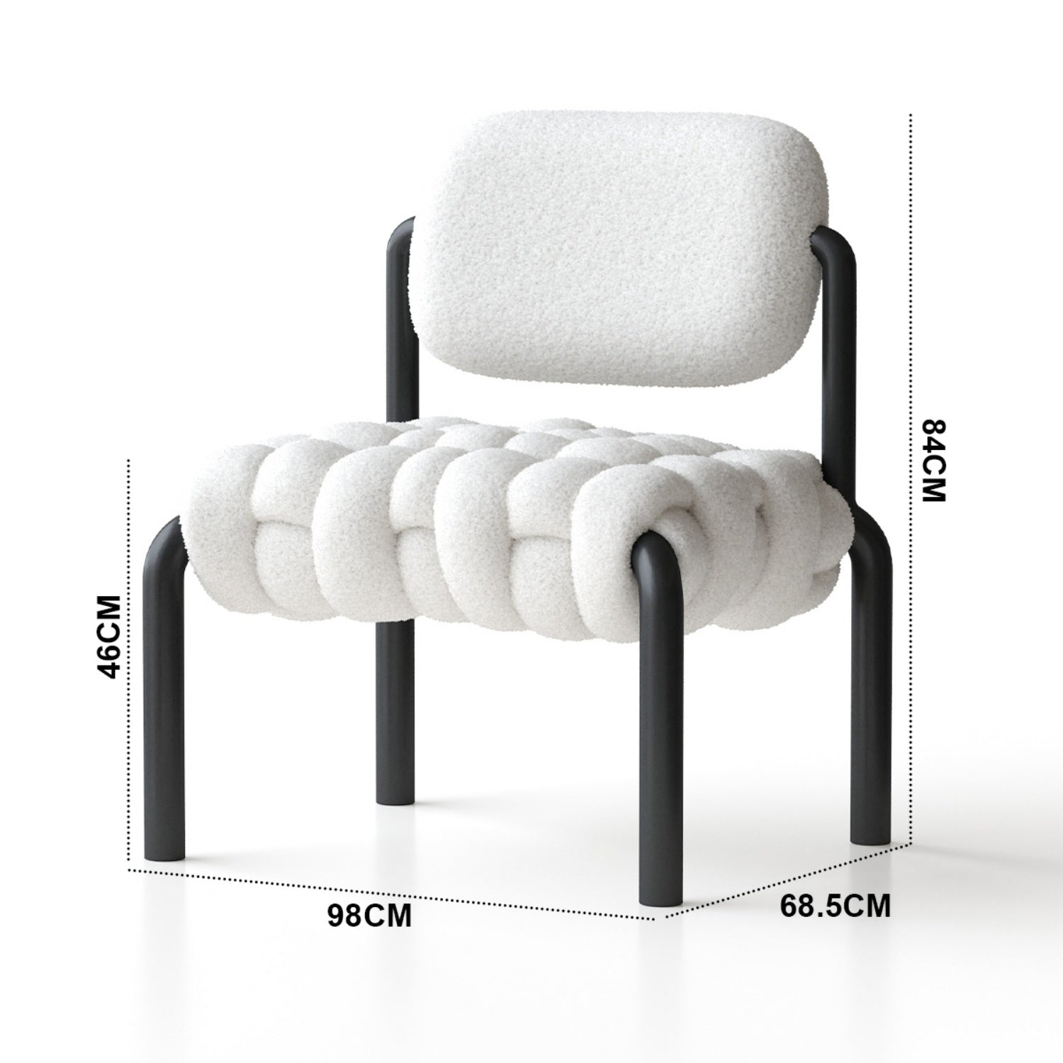 AAF Furniture Luxury Sheep Shaped Accent Armchair for Living Room