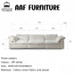 AAF Furniture Light Luxury Linen Cotton  Fabric Cloud Shaped Sofa set for Livingroom